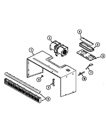 Motor / Wrapper parts for Jenn-Air Microwave M457B from AppliancePartsPros.com