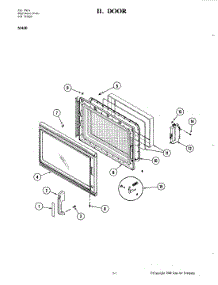 03 - Door parts for Jenn-Air Microwave M420 from AppliancePartsPros.com