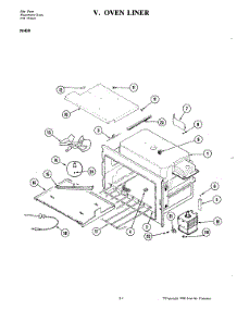 05 - Liner parts for Jenn-Air Microwave M420 from AppliancePartsPros.com