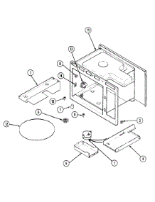 06 - Turntable parts for Jenn-Air Microwave RCM47J-14T from AppliancePartsPros.com
