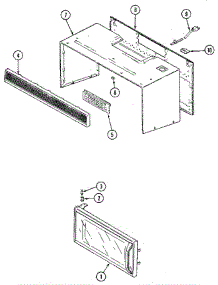 Door And Body parts for Jenn-Air Microwave M436 from AppliancePartsPros.com