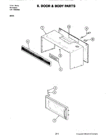 03 - Door & Body Parts parts for Jenn-Air Microwave M416 from AppliancePartsPros.com