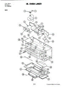 05 - Oven Liner parts for Jenn-Air Microwave M416 from AppliancePartsPros.com