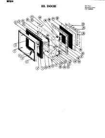 04 - Door parts for Jenn-Air Microwave M124 from AppliancePartsPros.com