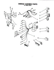 04 - Wiring Harness parts for Jenn-Air Microwave M140 from AppliancePartsPros.com