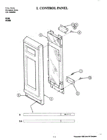 02 - Control Panel (M166) parts for Jenn-Air Microwave M166 from AppliancePartsPros.com