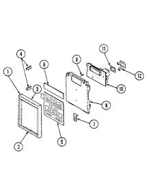 Control Panel parts for Jenn-Air Microwave M436W from AppliancePartsPros.com