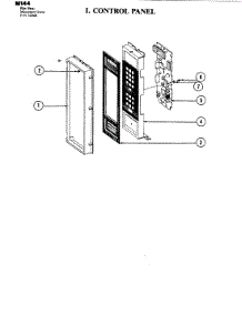 03 - Control Panel parts for Jenn-Air Microwave M144 from AppliancePartsPros.com