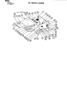 05 - Liner parts for Jenn-Air Microwave M144 from AppliancePartsPros.com