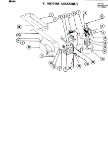 06 - Motor Assembly parts for Jenn-Air Microwave M144 from AppliancePartsPros.com