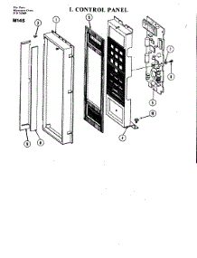 03 - Control Panel parts for Jenn-Air Microwave M145 from AppliancePartsPros.com