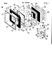 04 - Door parts for Jenn-Air Microwave M145 from AppliancePartsPros.com