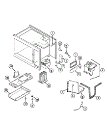 05 - Internal Controls parts for Jenn-Air Microwave RCM48J-14T from AppliancePartsPros.com