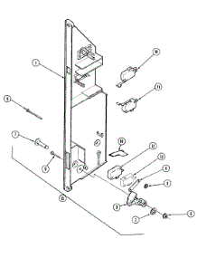 04 - Interlock Switch parts for Jenn-Air Microwave RCM48J-14T from AppliancePartsPros.com