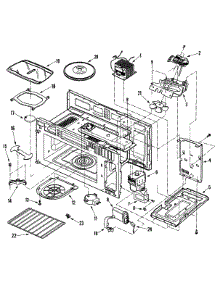 03 - Cavity parts for Jenn-Air Microwave JMV8208AAB from AppliancePartsPros.com