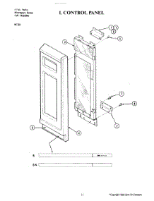 02 - Control Panel parts for Jenn-Air Microwave M130 from AppliancePartsPros.com