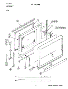 03 - Door parts for Jenn-Air Microwave M130 from AppliancePartsPros.com