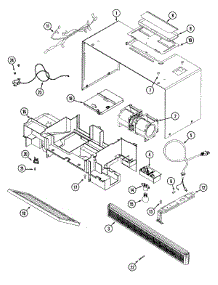 02 - Cabinet & Ventilation parts for Jenn-Air Microwave JMV8000ADW from AppliancePartsPros.com