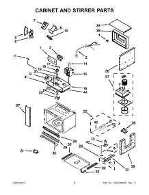 04 - Cabinet And Stirrer Parts parts for Jenn-Air Microwave JMC2127WB01 from AppliancePartsPros.com