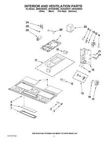 03 - Interior And Ventilation Parts parts for Jenn-Air Microwave JMV8208WP0 from AppliancePartsPros.com