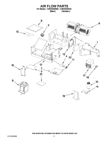 04 - Air Flow Parts parts for Jenn-Air Microwave YJMV8208WS0 from AppliancePartsPros.com