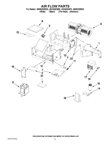 04 - Air Flow Parts parts for Jenn-Air Microwave JMV8208WW0 from AppliancePartsPros.com