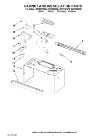 06 - Cabinet And Installation Parts parts for Jenn-Air Microwave JMV8208WB0 from AppliancePartsPros.com