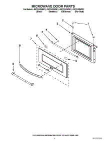 03 - Microwave Door Parts parts for Maytag Microwave JMC2430WR01 from AppliancePartsPros.com
