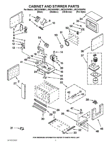 04 - Cabinet And Stirrer Parts parts for Maytag Microwave JMC2430WR01 from AppliancePartsPros.com