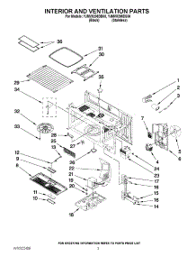 03 - Interior And Ventilation Parts parts for Maytag Microwave YJMV8208DB00 from AppliancePartsPros.com