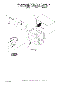 03 - Microwave Oven Cavity Parts parts for Maytag Microwave AMC6158BCW10 from AppliancePartsPros.com