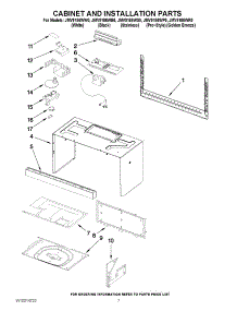 06 - Cabinet And Installation Parts parts for Maytag Microwave JMV9186WS0 from AppliancePartsPros.com