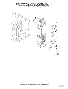 04 - Microwave Latch Board Parts parts for Maytag Microwave JMC1150WS00 from AppliancePartsPros.com