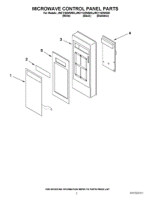 02 - Microwave Control Panel Parts parts for Maytag Microwave JMC1150WW00 from AppliancePartsPros.com