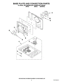 06 - Base Plate And Convection Parts parts for Maytag Microwave JMC1150WW00 from AppliancePartsPros.com