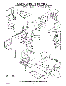 04 - Cabinet And Stirrer Parts parts for Maytag Microwave JMC2430WB00 from AppliancePartsPros.com