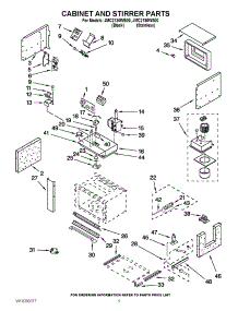 04 - Cabinet And Stirrer Parts parts for Maytag Microwave JMC2130WS00 from AppliancePartsPros.com
