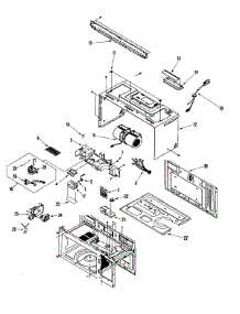 02 - Body / Blower Motor parts for Jenn-Air Microwave JMV8166BAB from AppliancePartsPros.com