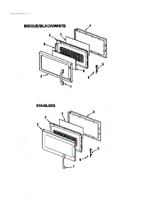 03 - Door parts for Jenn-Air Microwave JMV8196ACS from AppliancePartsPros.com