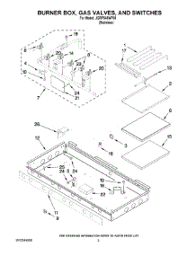 02 - Burner Box, Gas Valves, And Switches parts for Maytag Range JGRP548WP00 from AppliancePartsPros.com