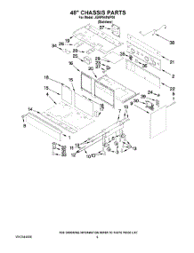 05 - 48`` Chassis Parts parts for Maytag Range JGRP548WP00 from AppliancePartsPros.com