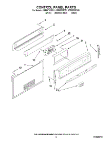 02 - Control Panel Parts parts for Maytag Range JGR8875RDB1 from AppliancePartsPros.com