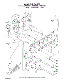 04 - Manifold Parts parts for Maytag Range JGR8875RDW1 from AppliancePartsPros.com