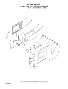 05 - Door Parts parts for Maytag Range JGR8875RDW1 from AppliancePartsPros.com