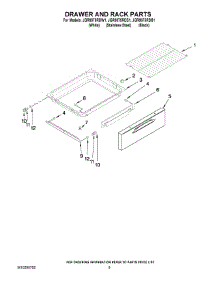 06 - Drawer And Rack Parts parts for Maytag Range JGR8875RDB1 from AppliancePartsPros.com