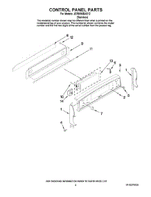 02 - Control Panel Parts parts for Maytag Range JER8895BAS12 from AppliancePartsPros.com