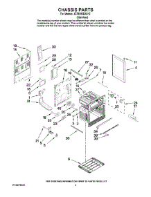 03 - Chassis Parts parts for Maytag Range JER8895BAS12 from AppliancePartsPros.com