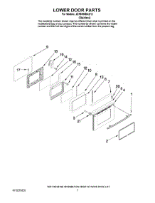 05 - Lower Door Parts parts for Maytag Range JER8895BAS12 from AppliancePartsPros.com
