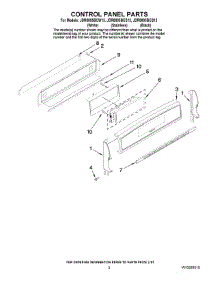 02 - Control Panel Parts parts for Maytag Range JDR8895BCS13 from AppliancePartsPros.com