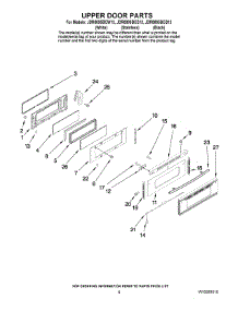 05 - Upper Door Parts parts for Maytag Range JDR8895BCB13 from AppliancePartsPros.com